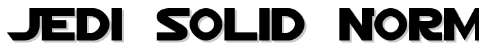 Jedi Solid Normal font